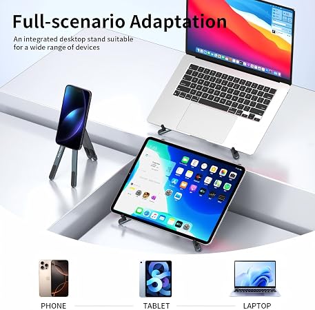 Magnetic Laptop & Phone Stand