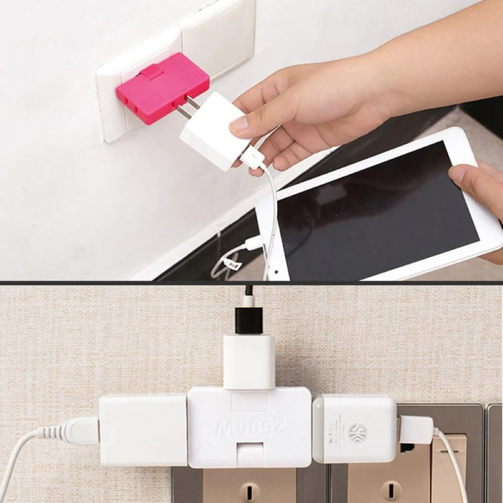 3-in-1 Rotating Socket Converter