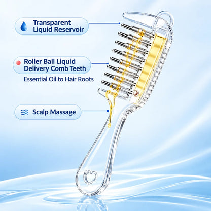 2-in-1 Scalp Massage Oil Comb