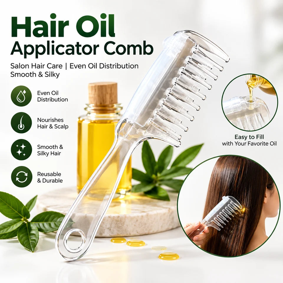 2-in-1 Scalp Massage Oil Comb