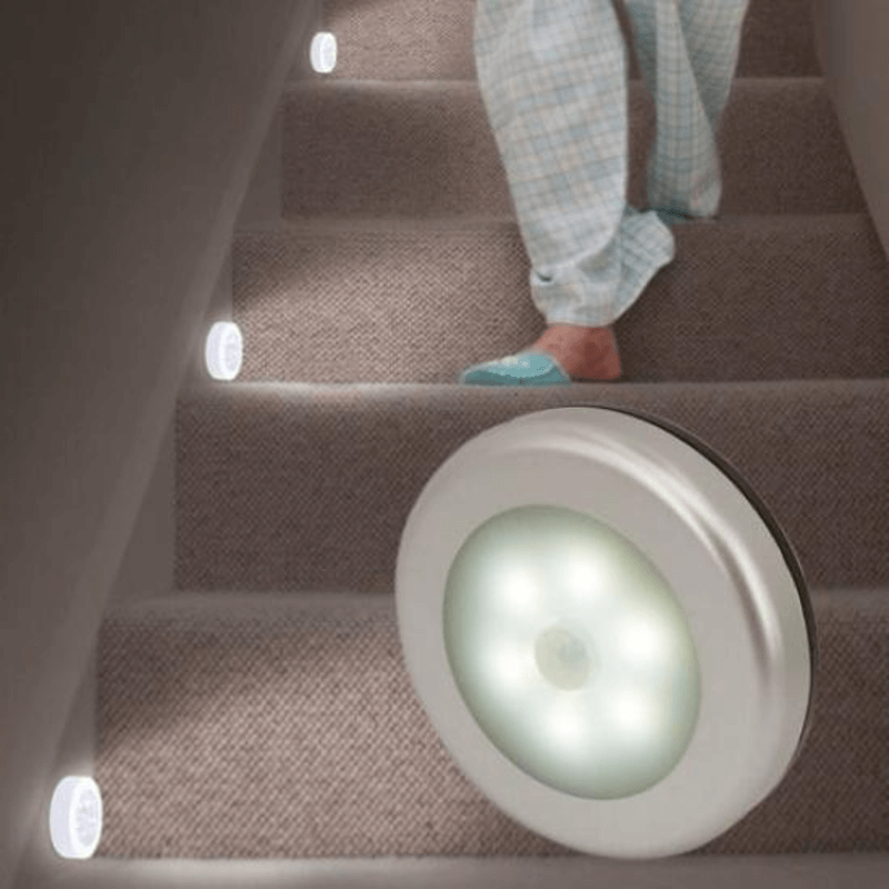 Motion Sensor LED Night Light - Battery Operated, Easy Installation
