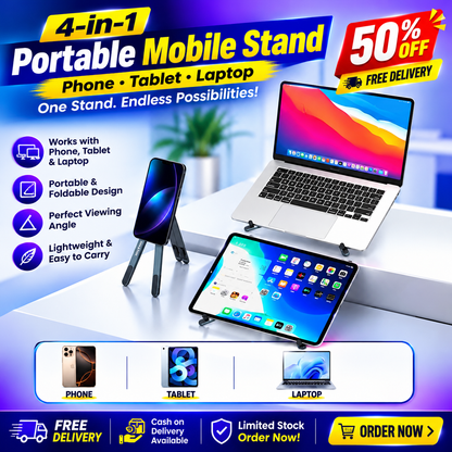Magnetic Laptop & Phone Stand