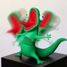 3D Lizard Bobblehead Car Pendant