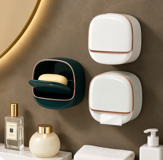 Wall-Mounted Draining Soap Dish