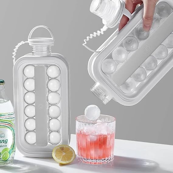 Ice Cube balls maker Portable Ice Ball Maker Kettle 2-in-1 Portable Ice Ball Maker Kettle