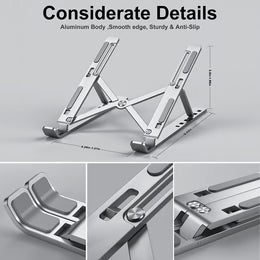 Aluminium Laptop Stand + Free Pouch