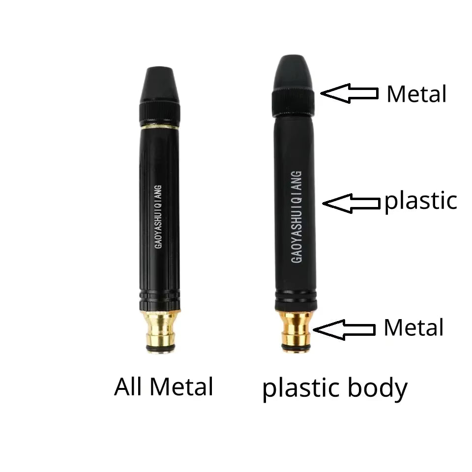 High-Pressure Water Gun Household Car Wash Water Black Car Wash Nozzle Diamond Water Car Wash Gun Watering Pipe