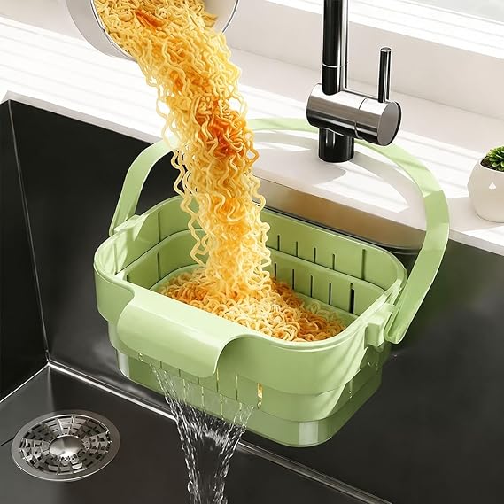 Kitchen Sink Drain Basket Hanging Sink Drains Holder Detachable Strain Basket Easy to Clean