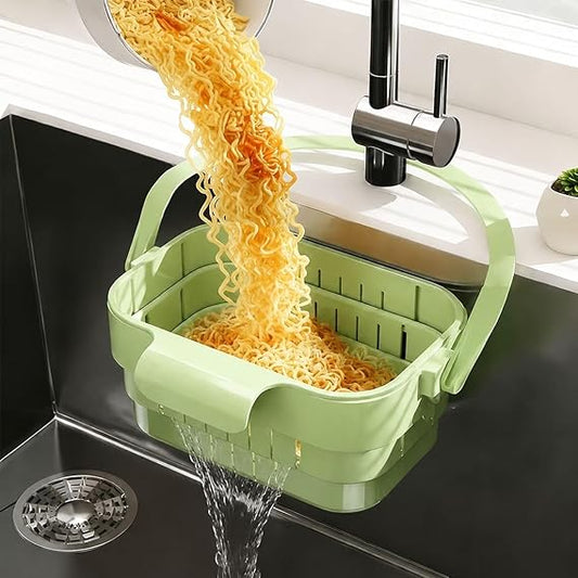 Kitchen Sink Drain Basket Hanging Sink Drains Holder Detachable Strain Basket Easy to Clean